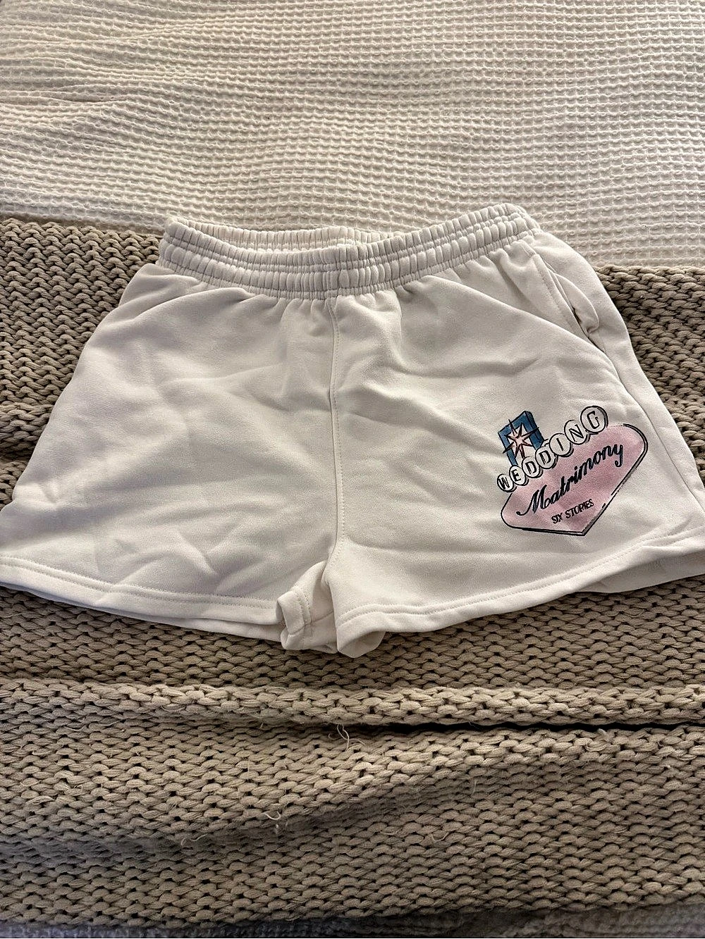 Six Stories Destination Vegas Bride Graphic Sweatshirt White, New With Tags — image 2 of 4